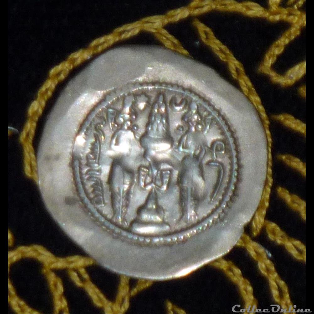 KHUSRU I - AR DRACHM de 4,02g et 31 mm de diamètre. 3 monnaie antique elymaide parthe sassanide khusru i ar drachm de 4 02g et 31 mm de diametre