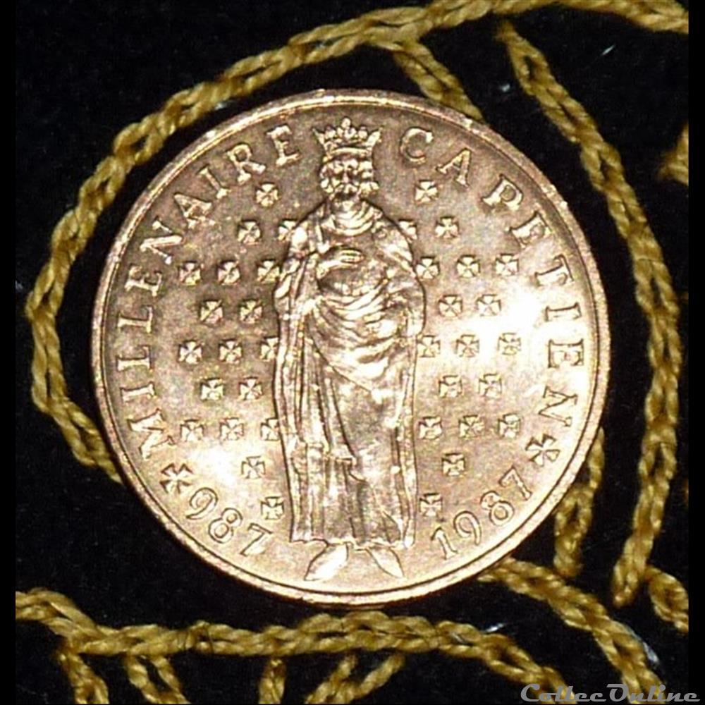 10 FRANCS Millenaire Capétien monnaie france moderne 10 francs millenaire capetien