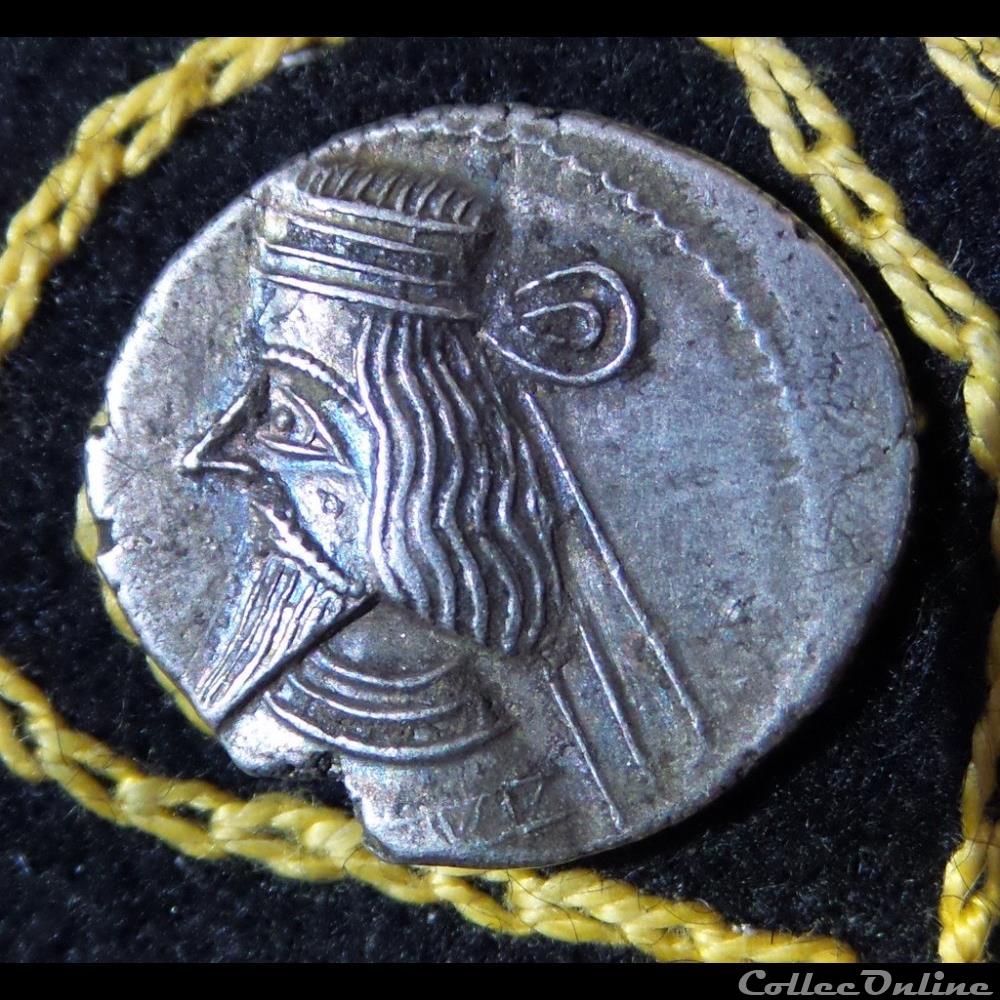 ARTABANOS II - AR Drachm de 3,62g et 18/21mm de diamètre. monnaie antique elymaide parthe sassanide artabanos ii ar drachm de 3 62g et 18 21mm de diametre