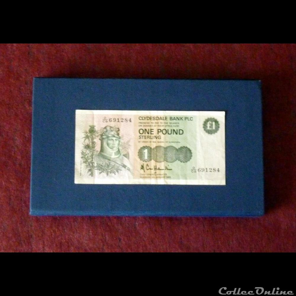 ECOSSE - Clydesdale de Glasgow billet royaume uni banque france xxe ecosse clydesdale de glasgow