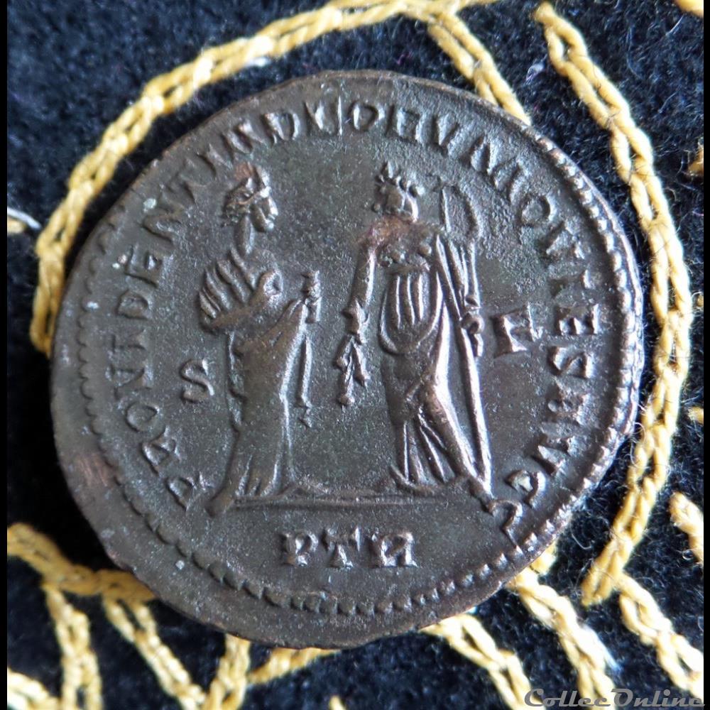 DIOCLETIEN - Follis de 10,45g et 28mm de diamètre. 3 monnaie antique romaine diocletien follis de 10 45g et 28mm de diametre