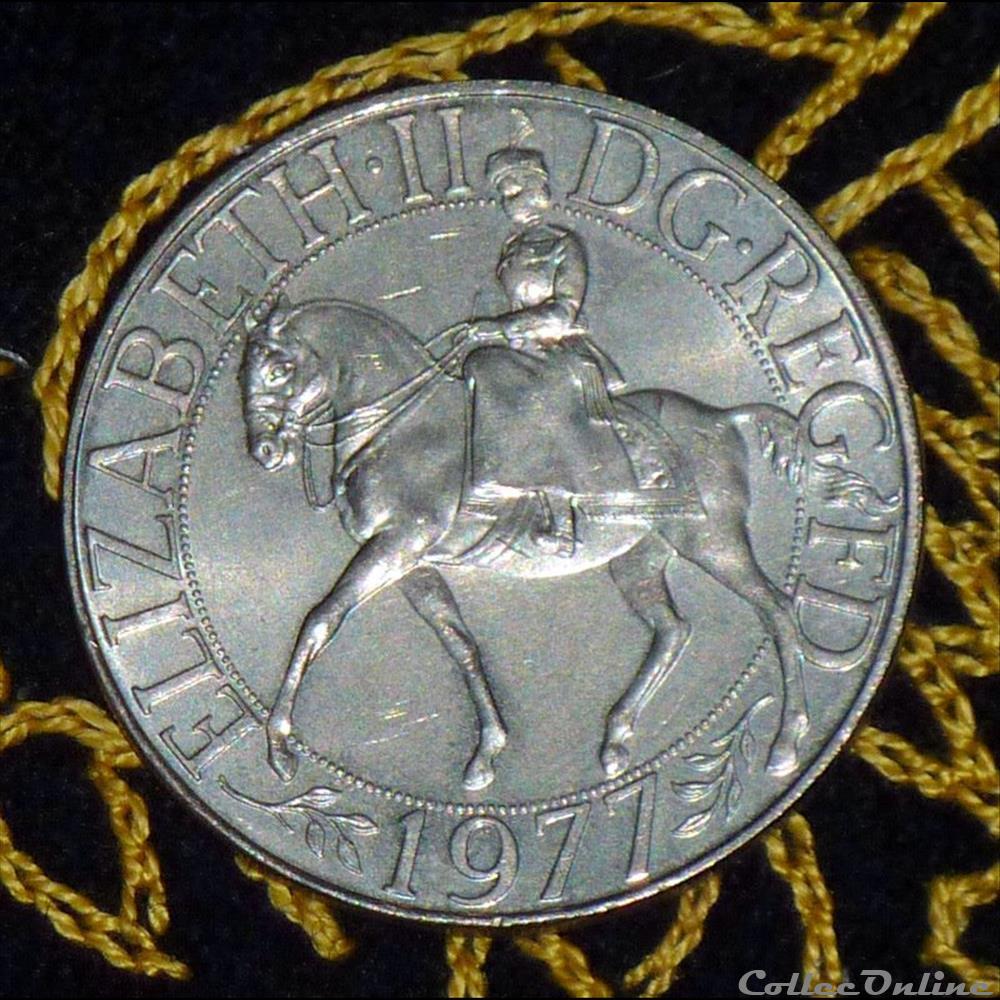 ÉLISABETH II - Jubilé d'argent du règne de la reine. monnaies monde elisabeth ii jubile argent du regne de la reine