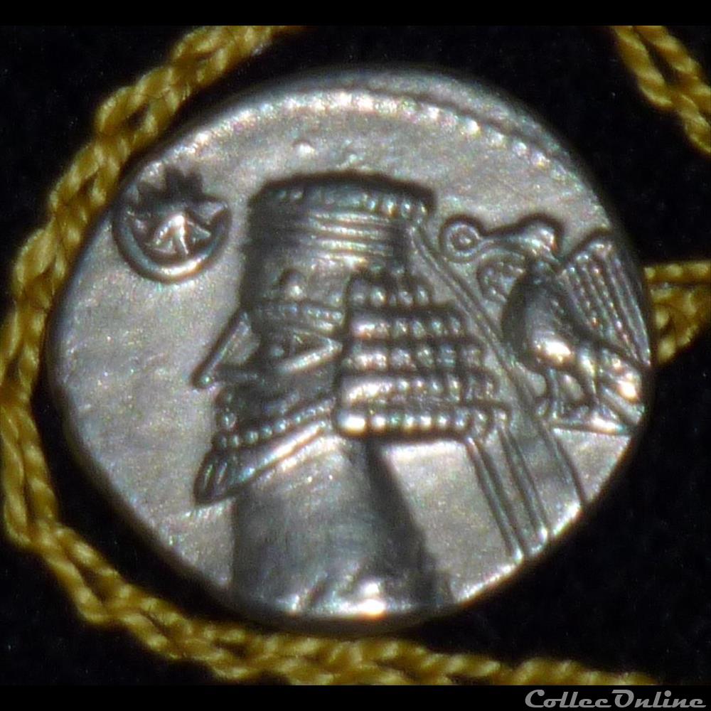 monnaie antique elymaide parthe sassanide phraates iv ar drachm de 3 72g et 19 mm de diametre