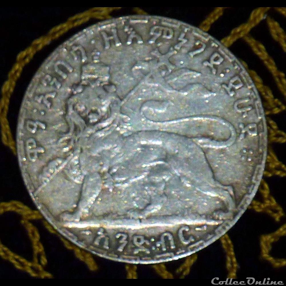 monnaie monde ethiopie menelik ii