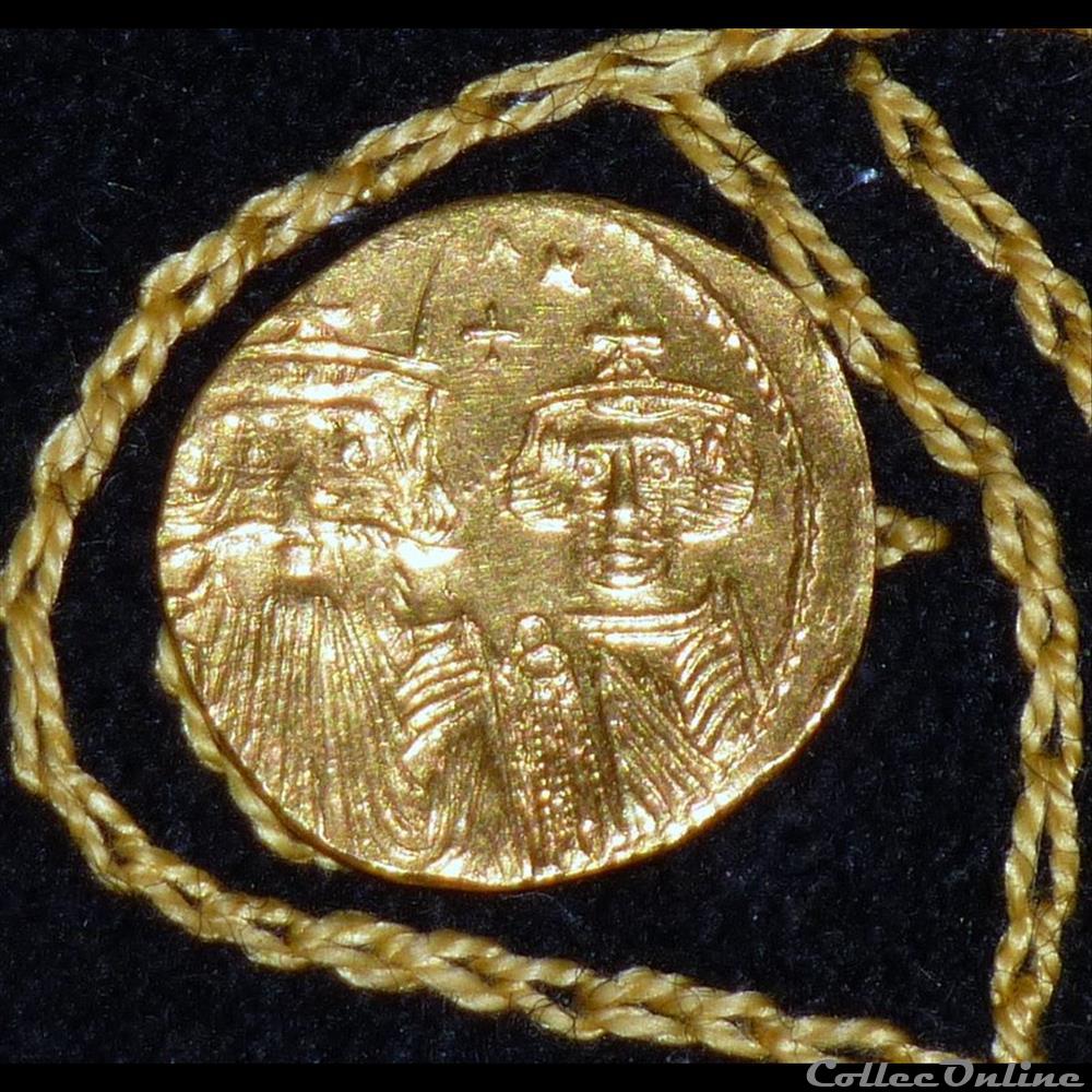 CONSTANS II - Solidus de 4,35g et 19 mm de diamètre. monnaie antique byzantine constans ii solidus de 4 35g et 19 mm de diametre