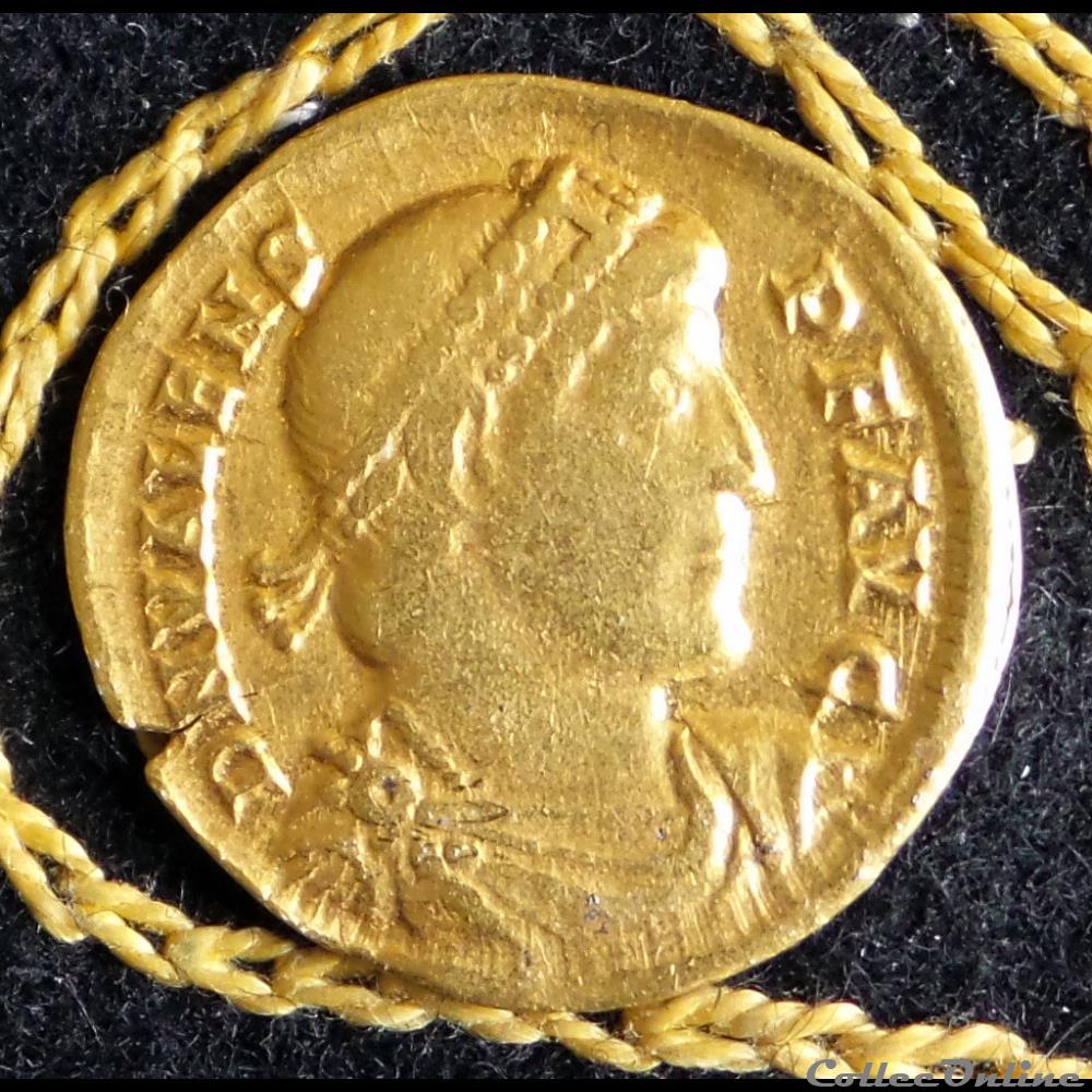 monnaie antique romaine valens solidus de 4 34g et 21mm de diametre