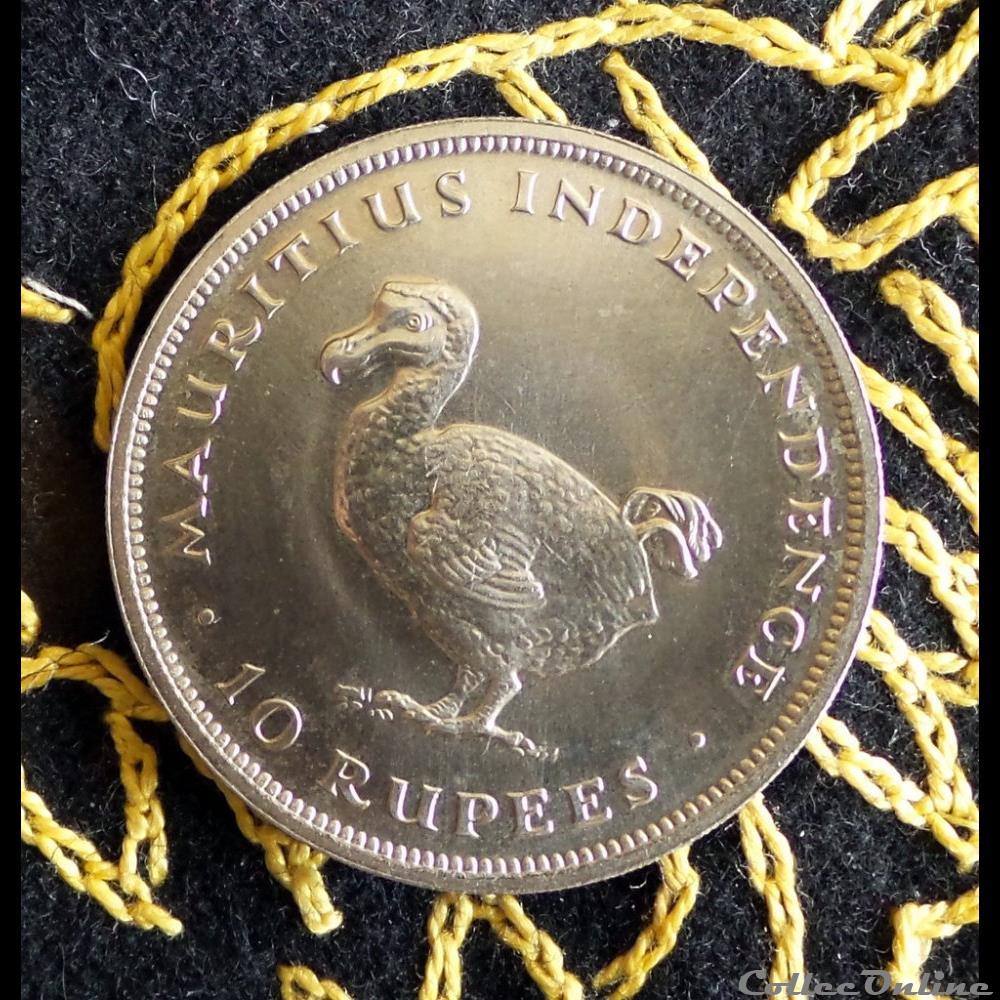monnaie monde maurice 10 rupees dodo bird 1971