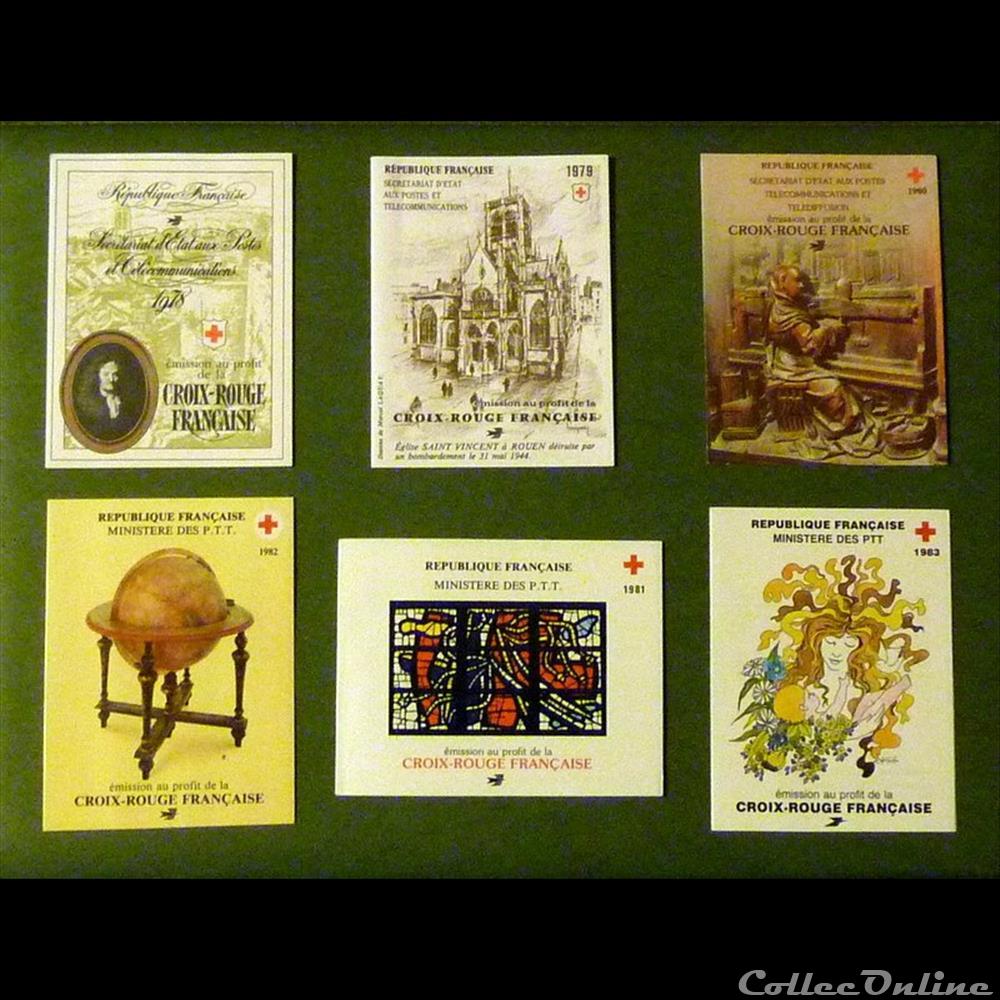 CARNETS Croix Rouge 2 timbre france diver carnets croix rouge