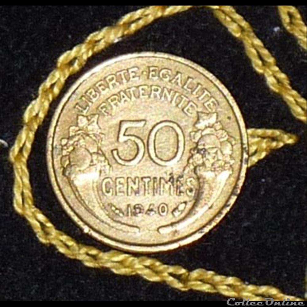 50 CENTIMES Morlon 2 monnaie france moderne 50 centimes morlon