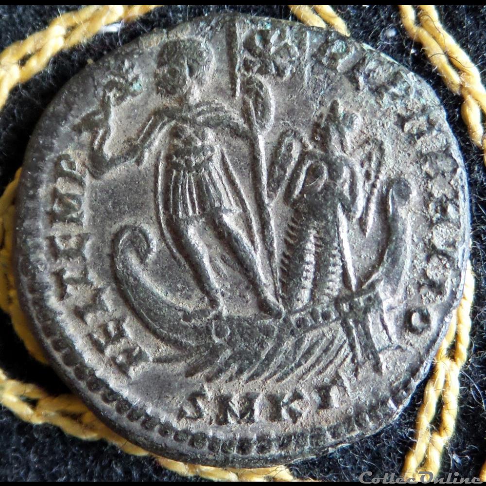 monnaie antique romaine constans majorina de 4 62g et 22mm de diametre