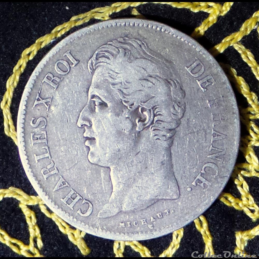 CHARLES X monnaie france moderne charles x