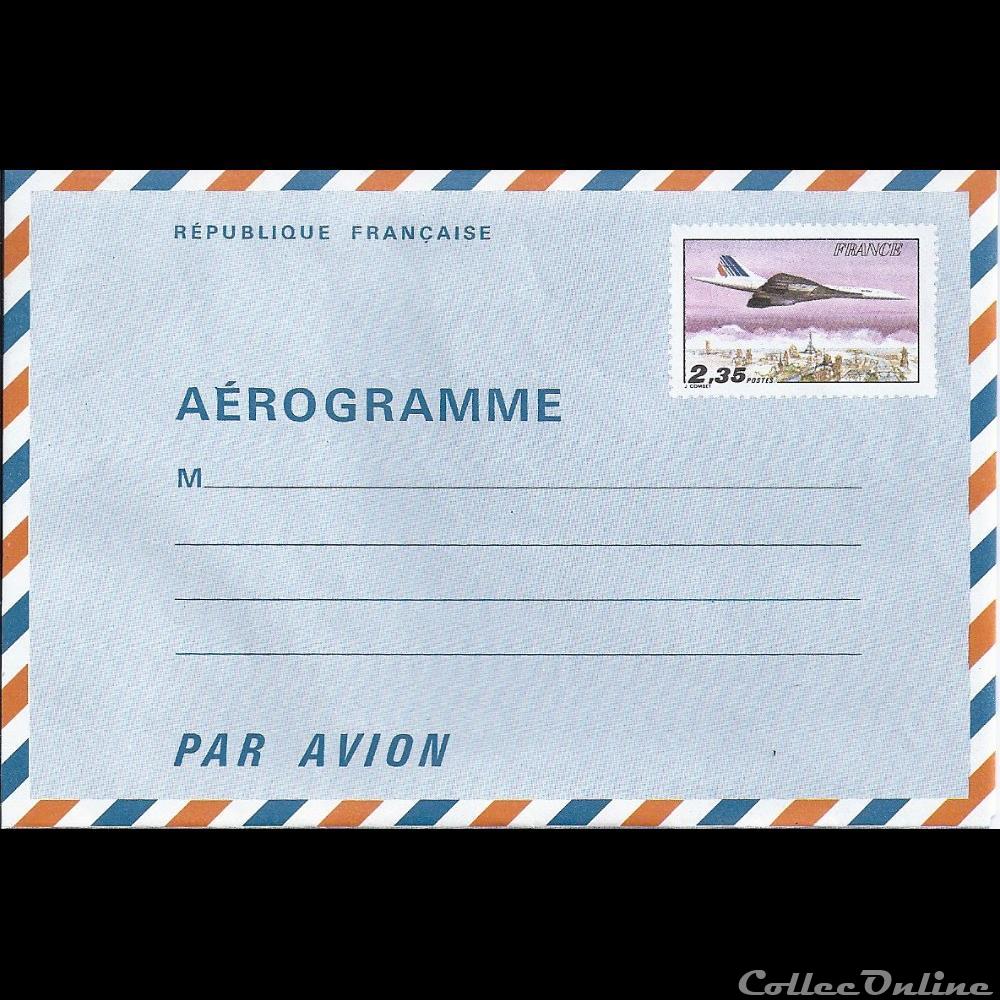AEROGRAMME - La série Concorde 4 timbre pret poster diver aerogramme la serie concorde