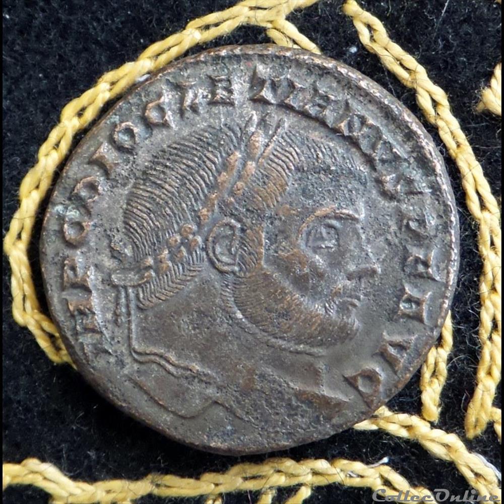 monnaie antique romaine diocletien follis de 9 75g et 27 10 de diametre