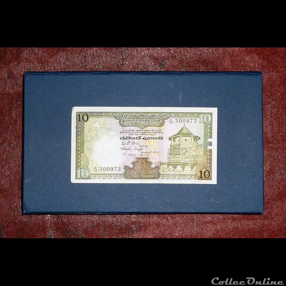 billet amerique du nord banque de france xxe sri lanka ceylan