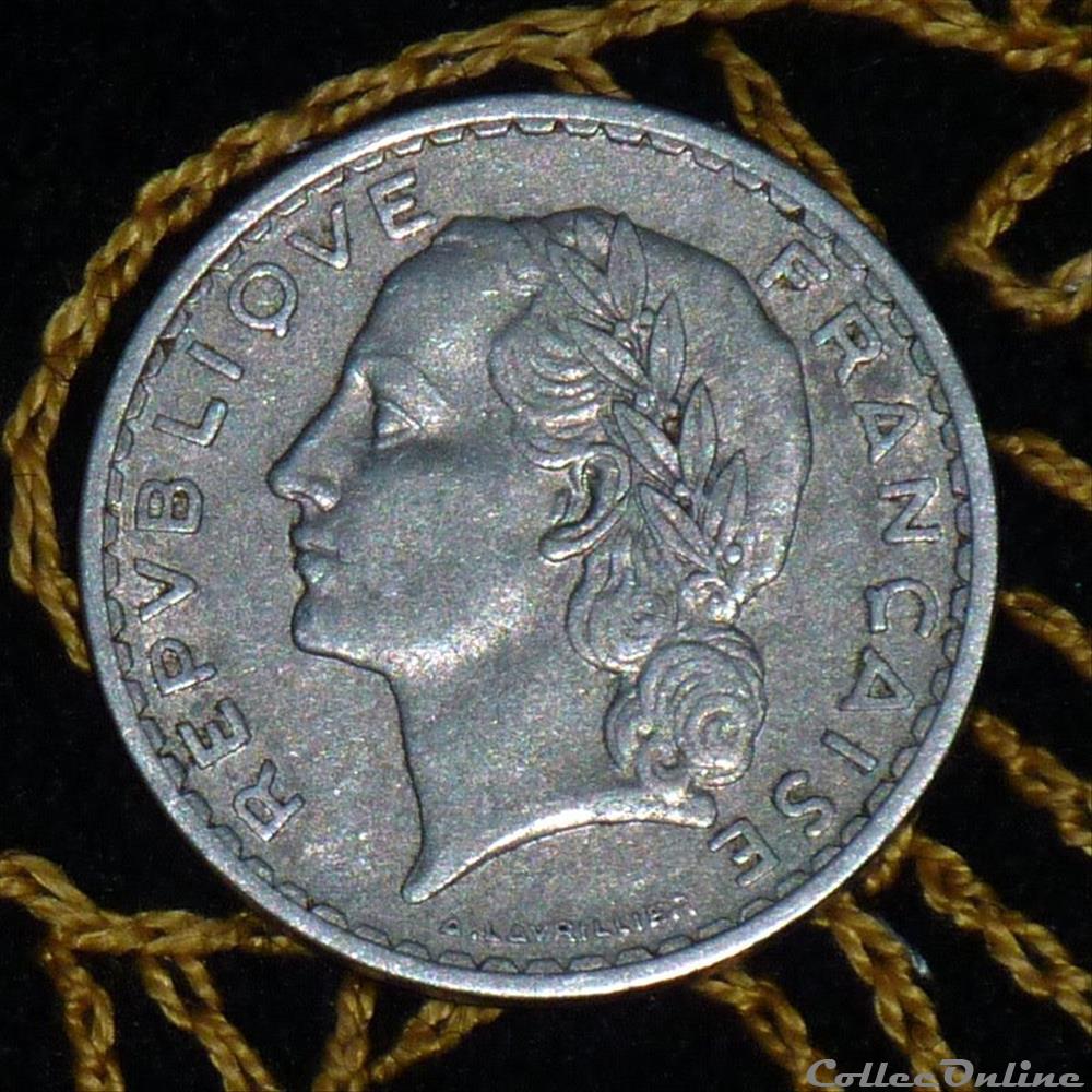 5 FRANCS Lavrillier 5 monnaie france moderne 5 francs lavrillier