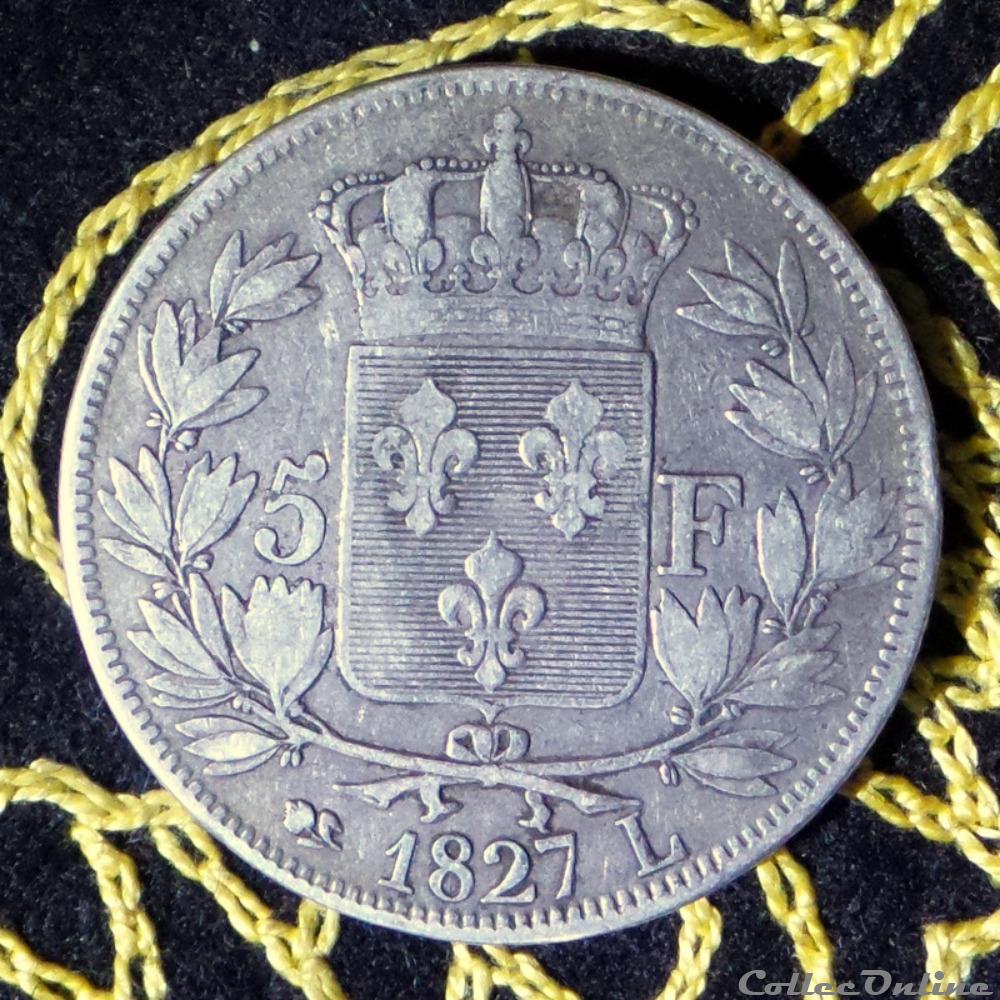 CHARLES X monnaie france moderne charles x