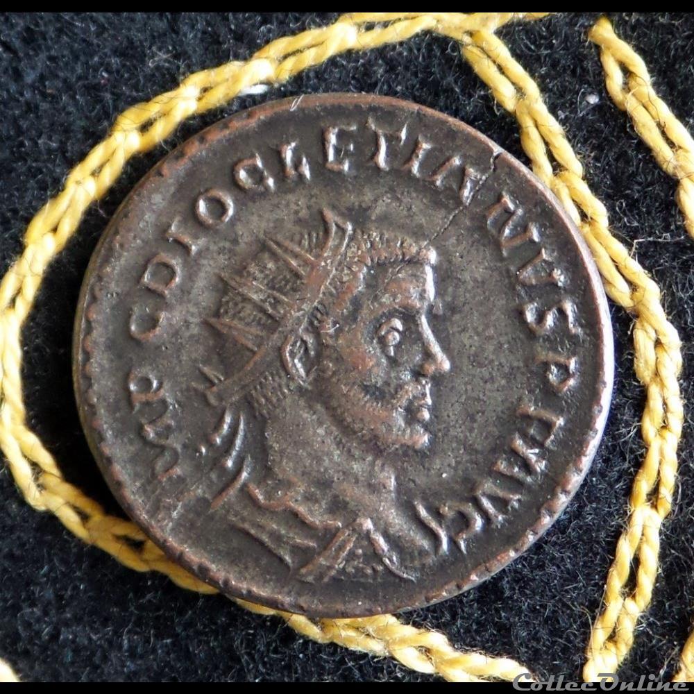 monnaie antique romaine diocletien antoninian de 3 54g et 22mm de diametre