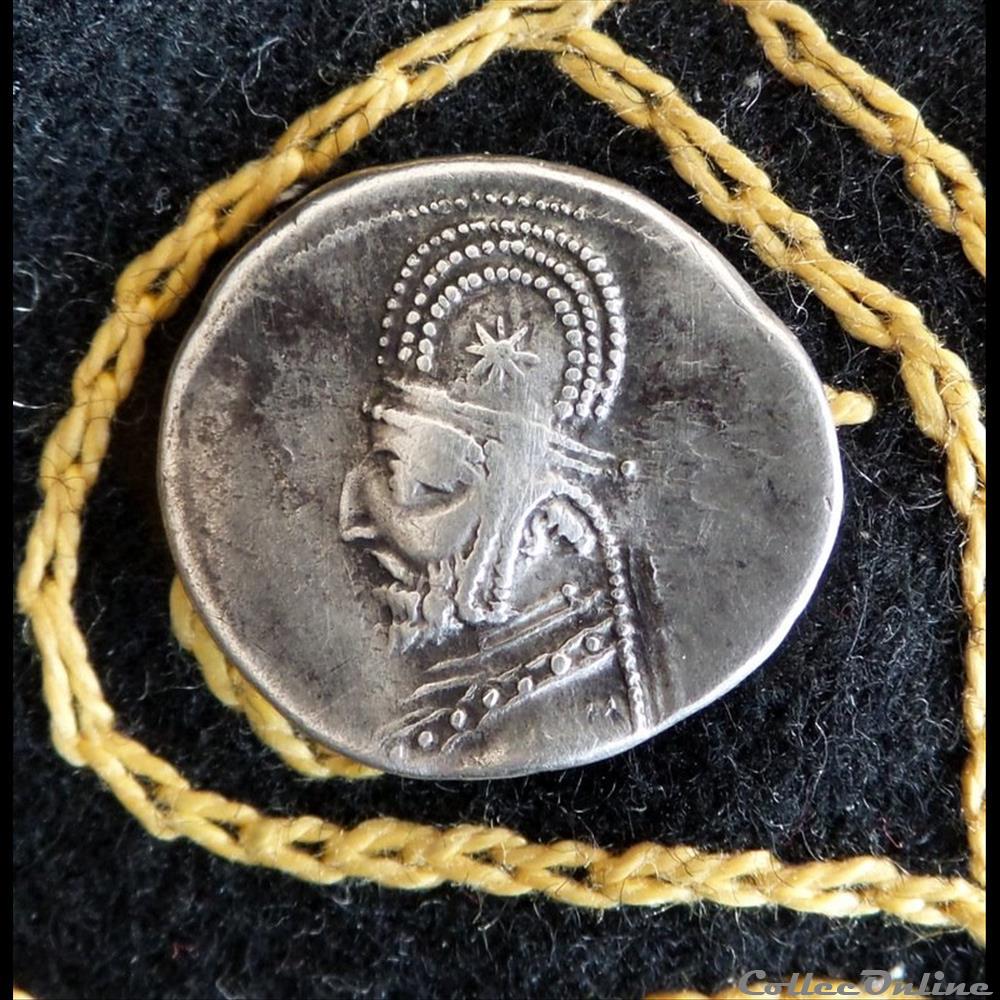 MITHRADATES III - AR Drachm de 4,07g et 18/20 mm de diamètre. monnaie antique elymaide parthe sassanide mithradates iii ar drachm de 4 07g et 18 20 mm de diametre