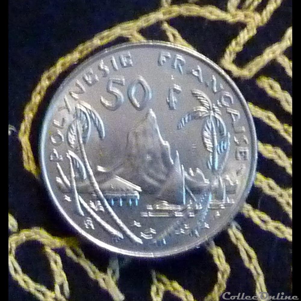 monnaie france romaine 50 francs polynesie