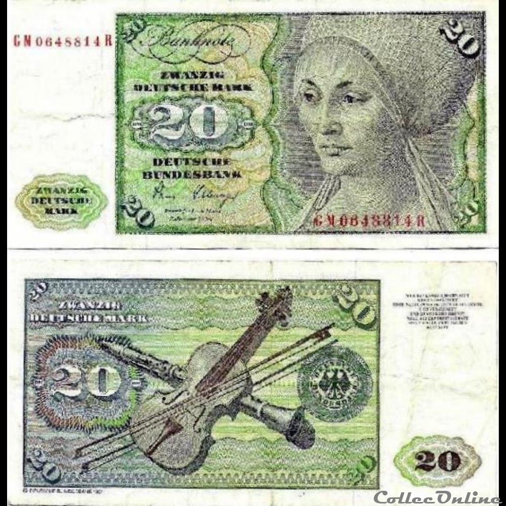 billet europe republique federale allemagne