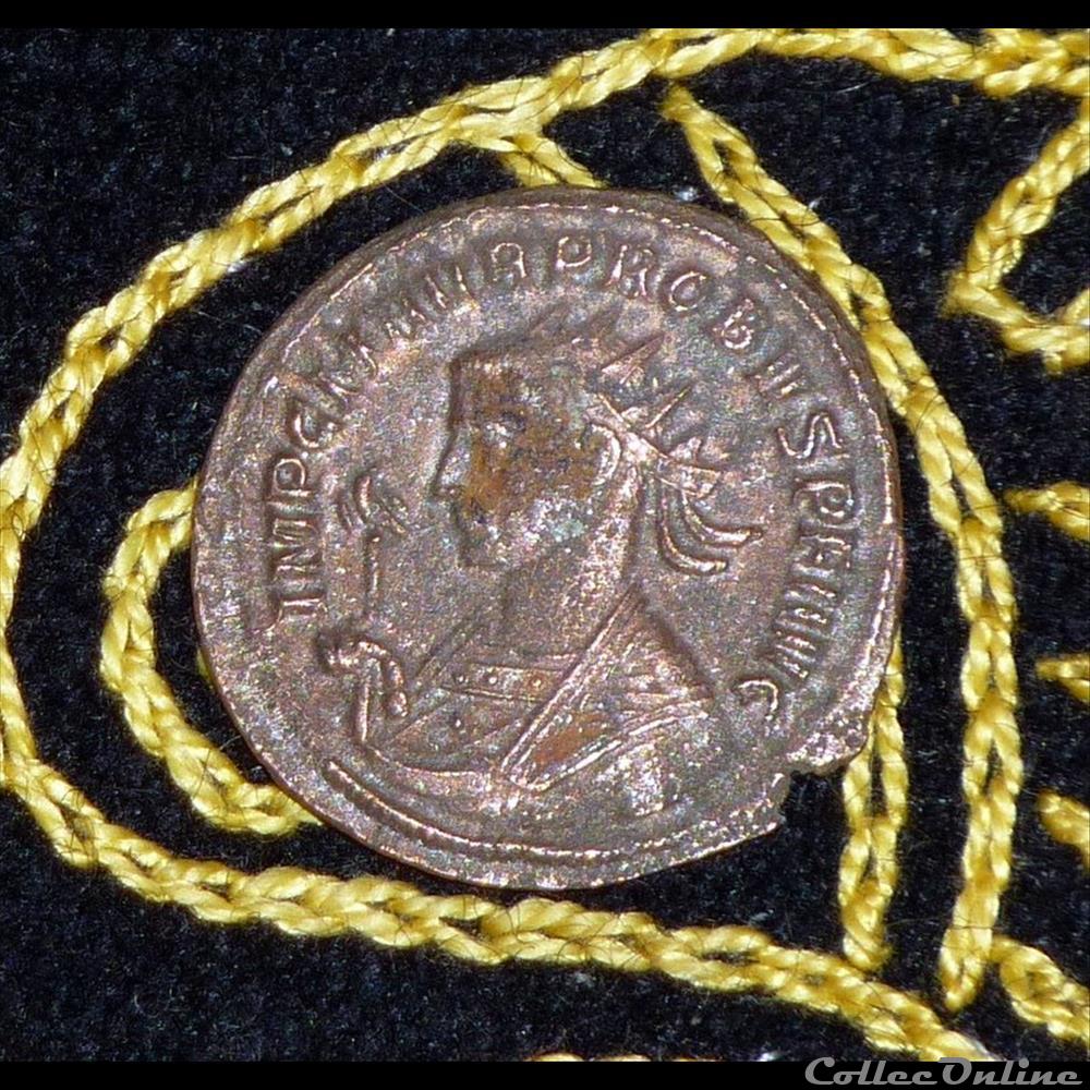PROBUS - AE Antoninianus de 3,60g et 22,5 mm de diamètre. monnaie antique romaine probus ae antoninianus de 3 60g et 22 5 mm de diametre