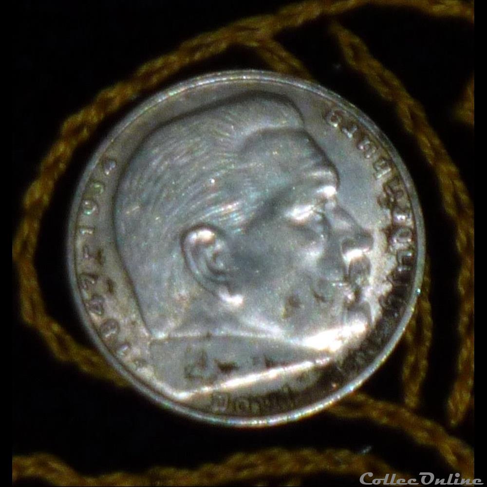 2 ReichsMark Paul Von Hindenburg 4 monnaie monde romaine 2 reichsmark paul von hindenburg