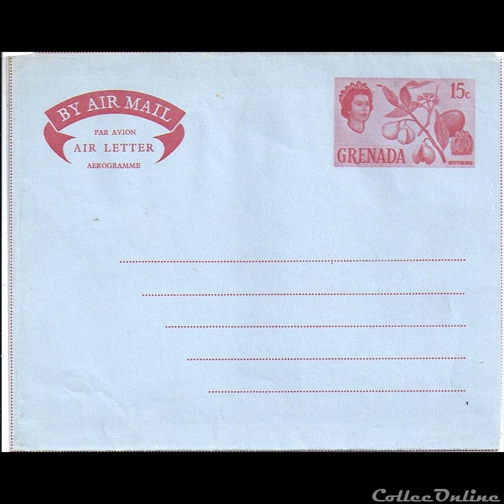 Les Antilles ANGLAISES - Aérogramme 3 timbre pret poster diver les antilles anglaises aerogramme