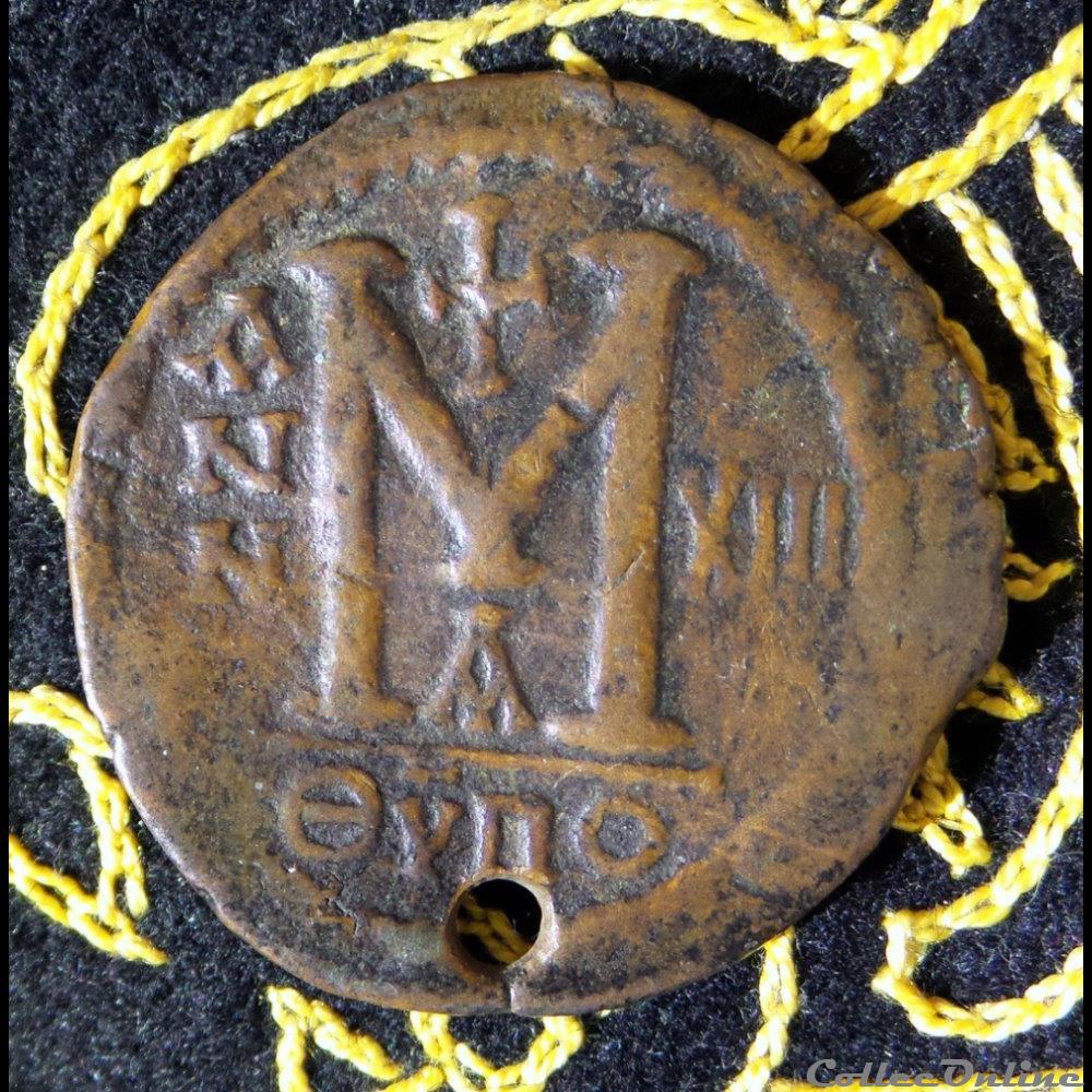 monnaie antique byzantine justinien i follis de 19 41g et 41 mm de diametre