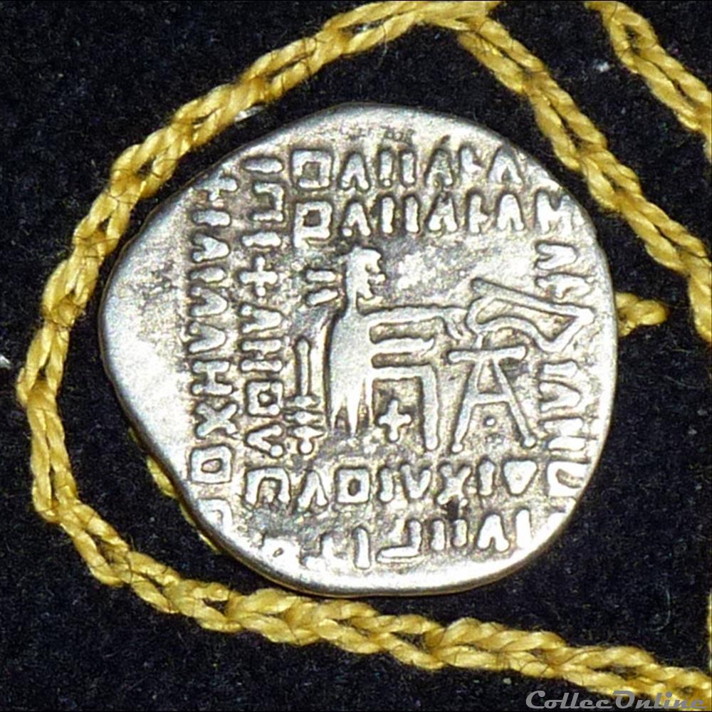 monnaie antique elymaide parthe sassanide pakoros ii drachme de 3 58g et 20mm de diametre