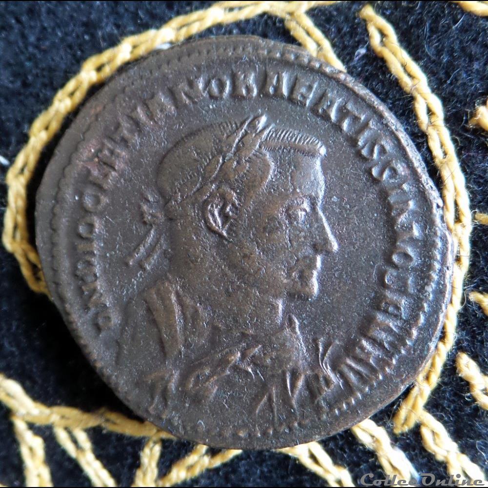 DIOCLETIEN - Follis de 10,45g et 28mm de diamètre. monnaie antique romaine diocletien follis de 10 45g et 28mm de diametre