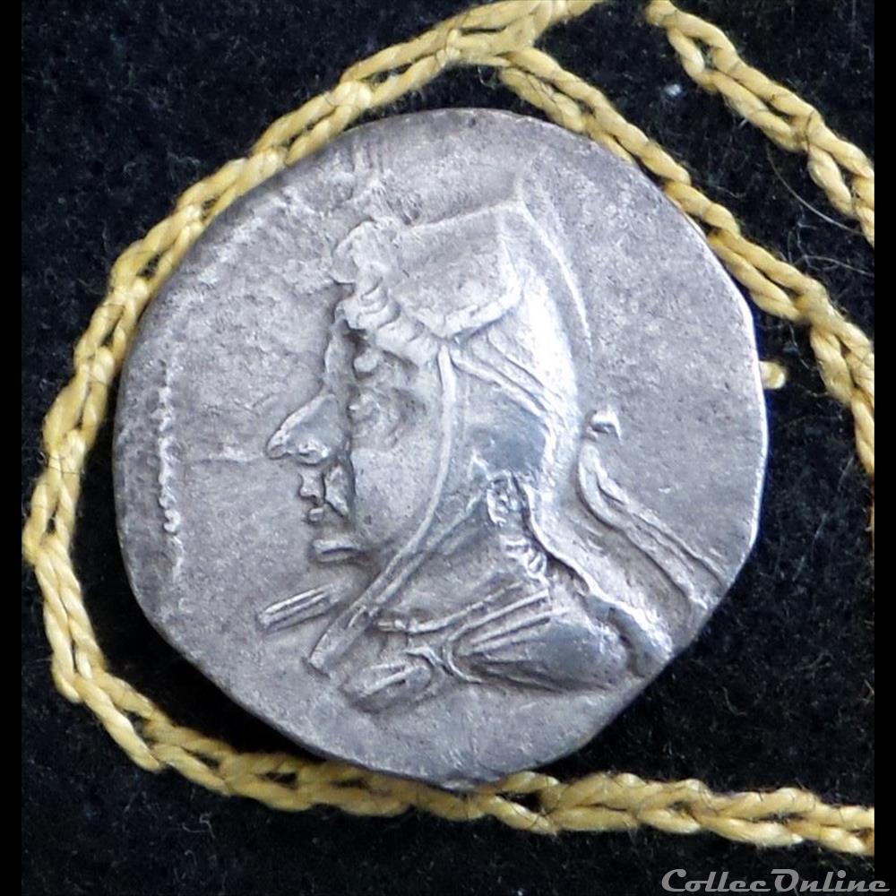 ARSACE III Phriapatios - AR Drachm de 4,36g et 21 mm de diamètre. monnaie antique elymaide parthe sassanide arsace iii phriapatios ar drachm de 4 36g et 21 mm de diametre