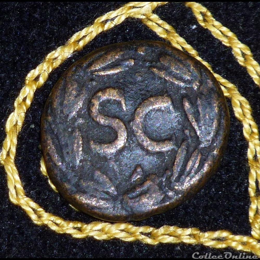 DOMITIEN - AE Semis de 7,95g et 20 mm de diamètre. monnaie antique romaine provinciale domitien ae semis de 7 95g et 20 mm de diametre
