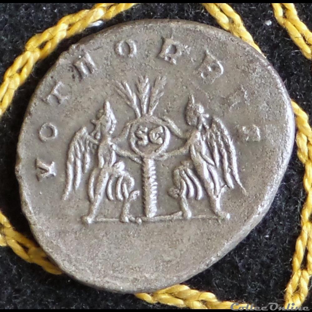 monnaie antique romaine gallien de 4 34g et 21 23mm de diametre
