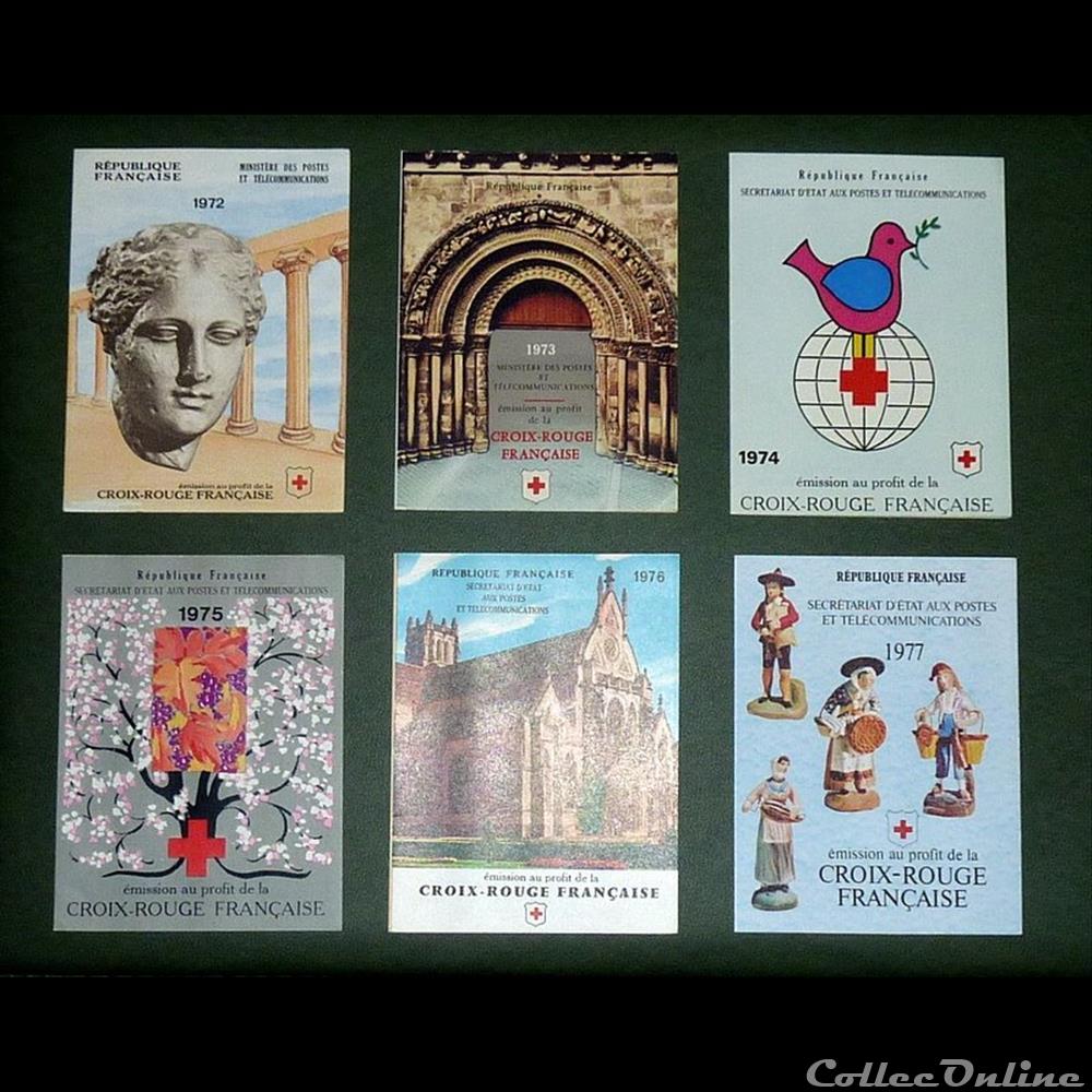 CARNETS Croix Rouge 3 timbre france diver carnets croix rouge