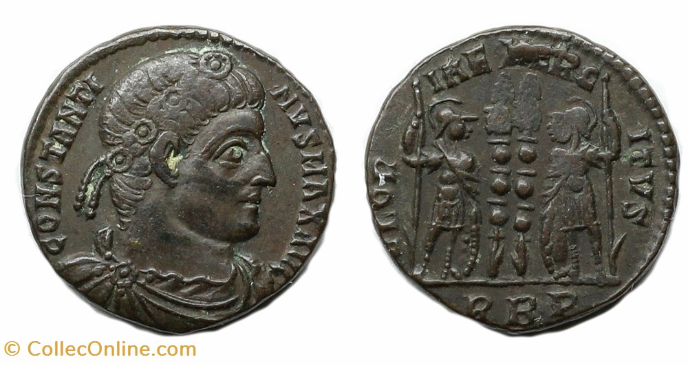 Constantin I monnaies antiquite av jc ap romaines republicaines imperiales constantin i