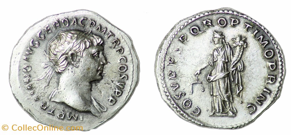 Trajan monnaies antiques romaines imperiales et republicaines trajan