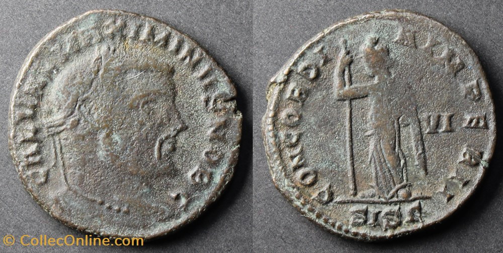 Follis de Maximin II Daïa monnaies antiques romaines republicaines imperiales follis de maximin ii daia