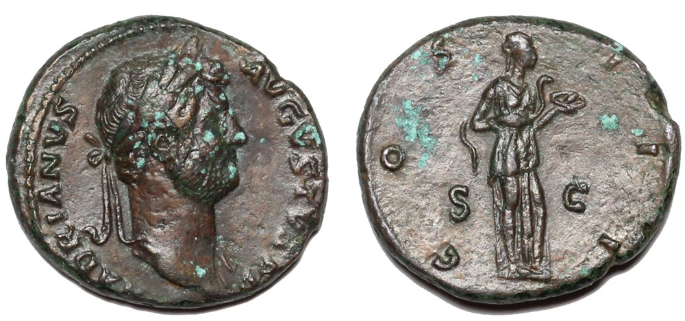 Hadrien monnaies antiques romaines imperiales et republicaines hadrien