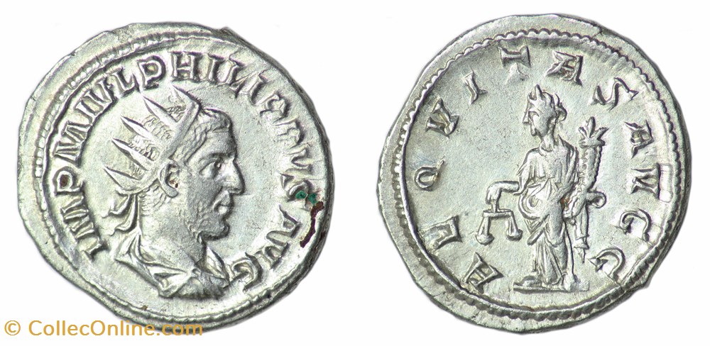 Philippe I monnaies antiques a romaines republicaines imperiales philippe i