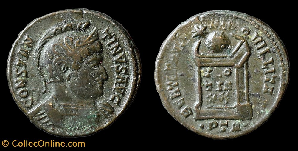 Constantin I monnaies antiquite av jc ap romaines republicaines imperiales constantin i