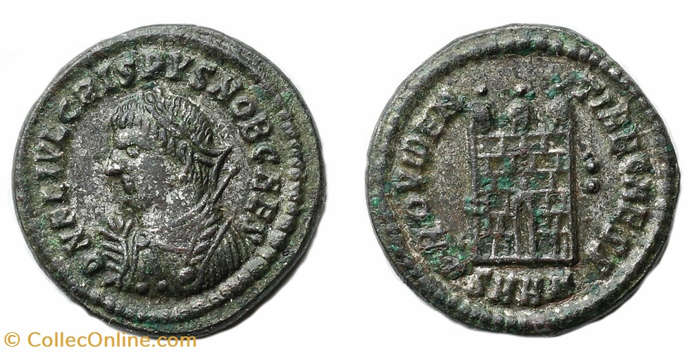 monnaies antiquite av jc a ap romaines republicaines imperiales crispus