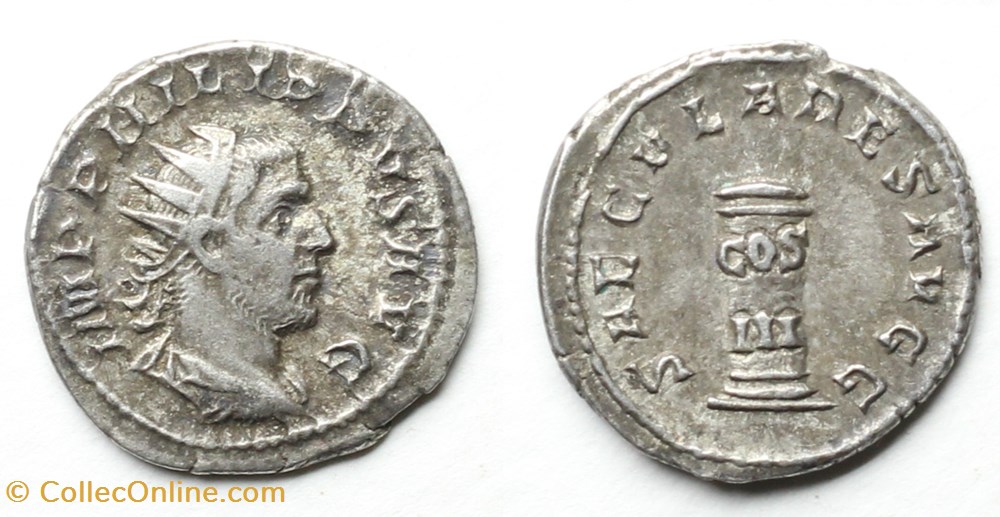 Philippe I monnaies antiques av jc a ap romaines republicaines imperiales philippe i