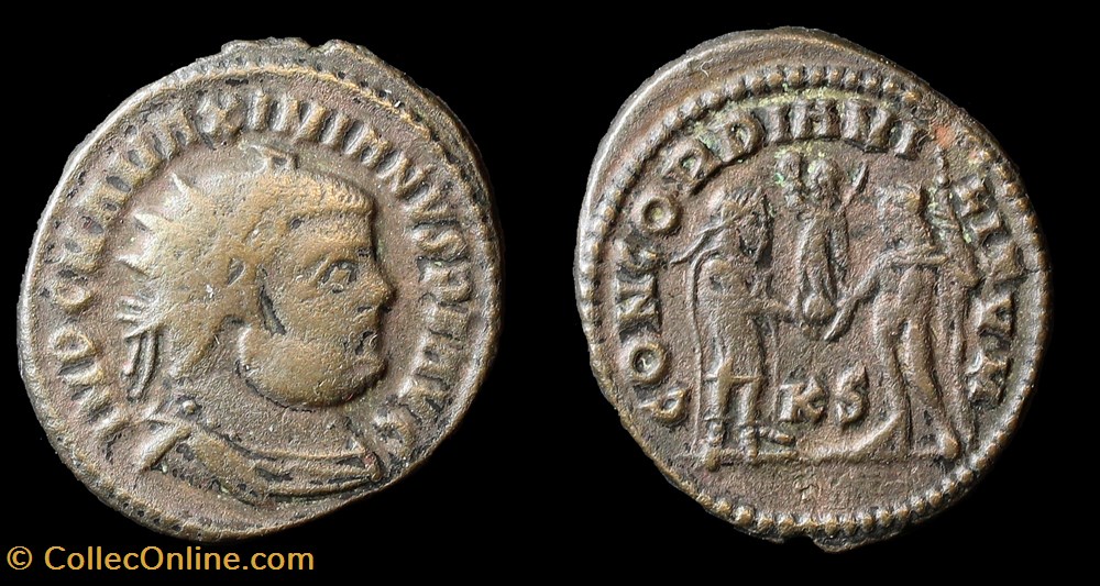 Maximien Hercule monnaies antiquite av jc ap romaines republicaines imperiales maximien hercule