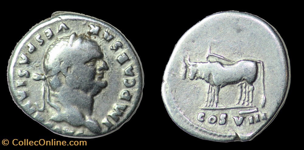 Vespasien monnaies antiques romaines imperiales et republicaines vespasien