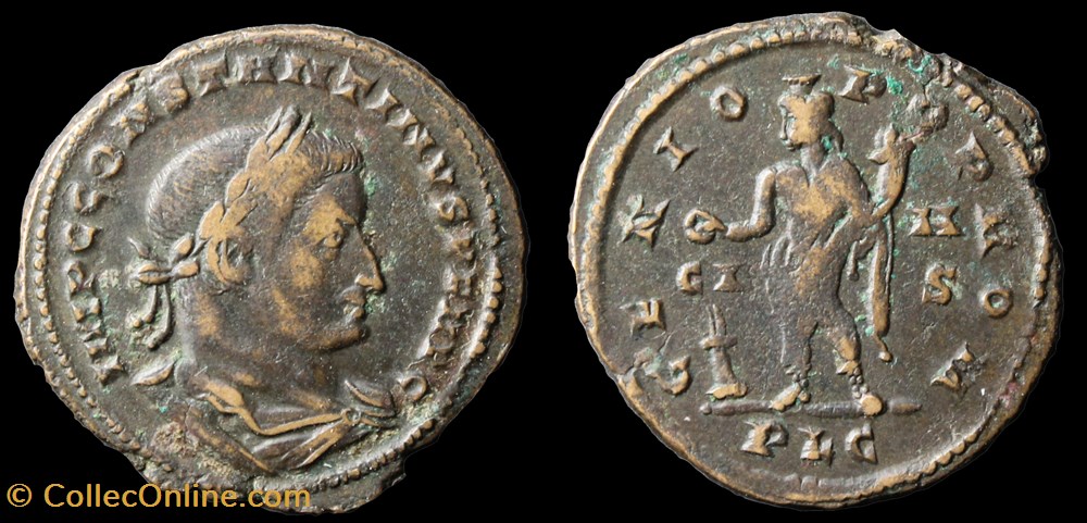 follis de Constantin I monnaies antiquite av jc ap romaines republicaines imperiales follis de constantin i