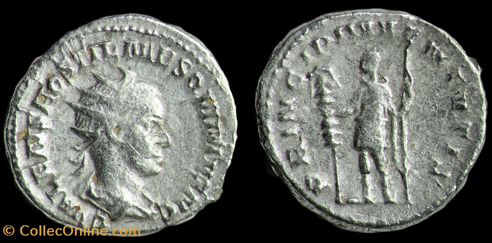 monnaies antiques a romaines republicaines imperiales hostilien