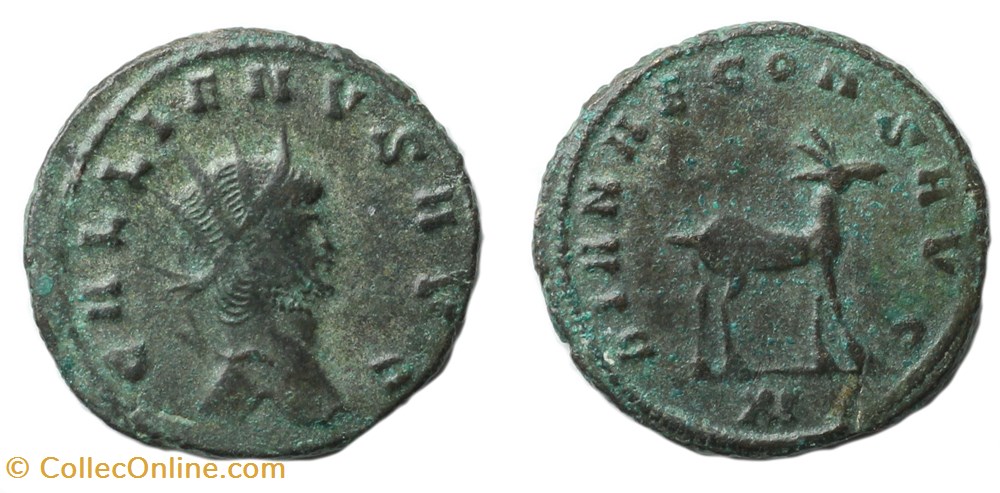 monnaies antiquite av jc ap romaines republicaines imperiales gallien