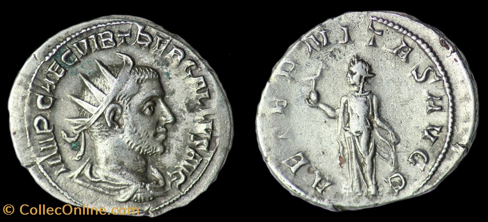 monnaies antiques romaines republicaines imperiales trebonien galle
