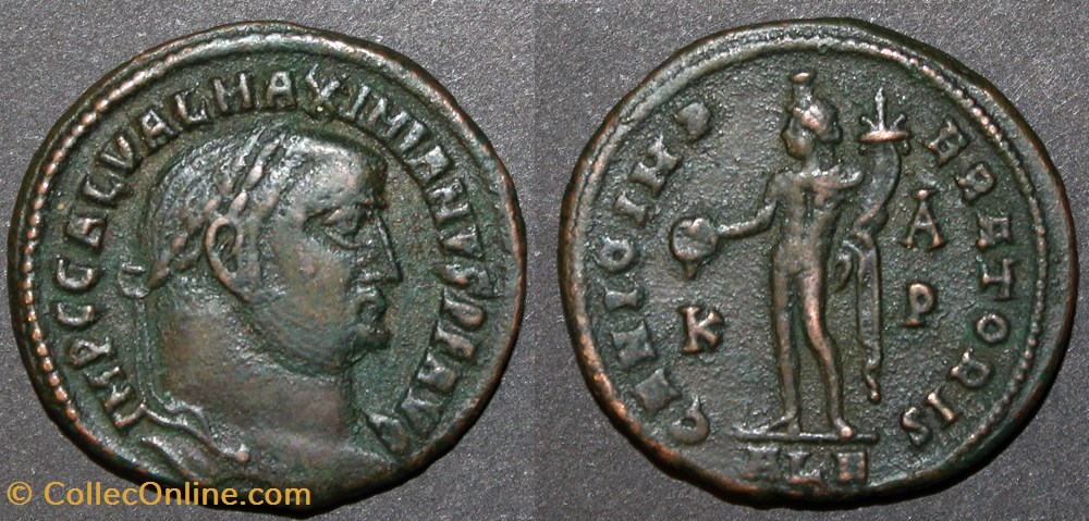 Follis de Galère monnaie antiquite av jc ap romaine republicaine imperiale follis de galere