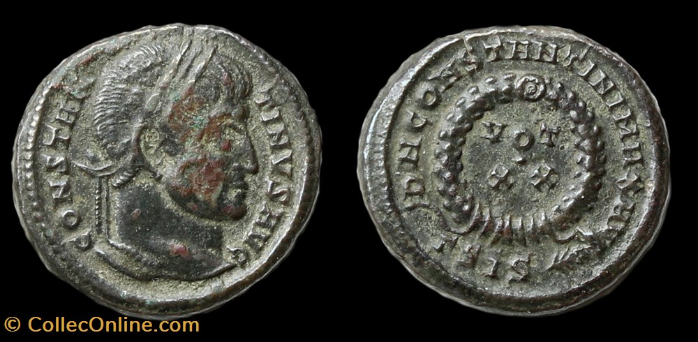 Constantin I monnaies antiquite av jc ap romaines republicaines imperiales constantin i